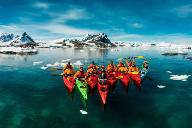 Kayaking in Antarctica
