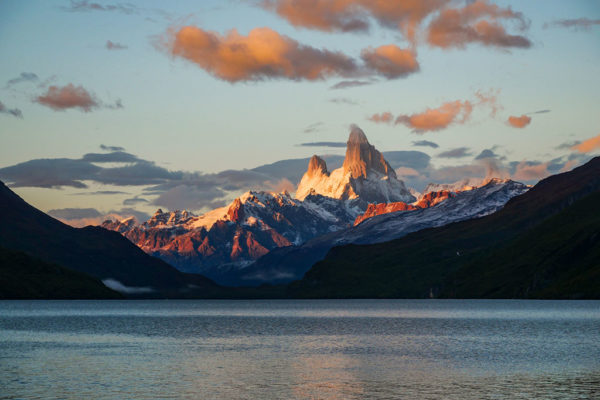 Sunset at Fitz Roy Mountain in El Chalten, Argentina